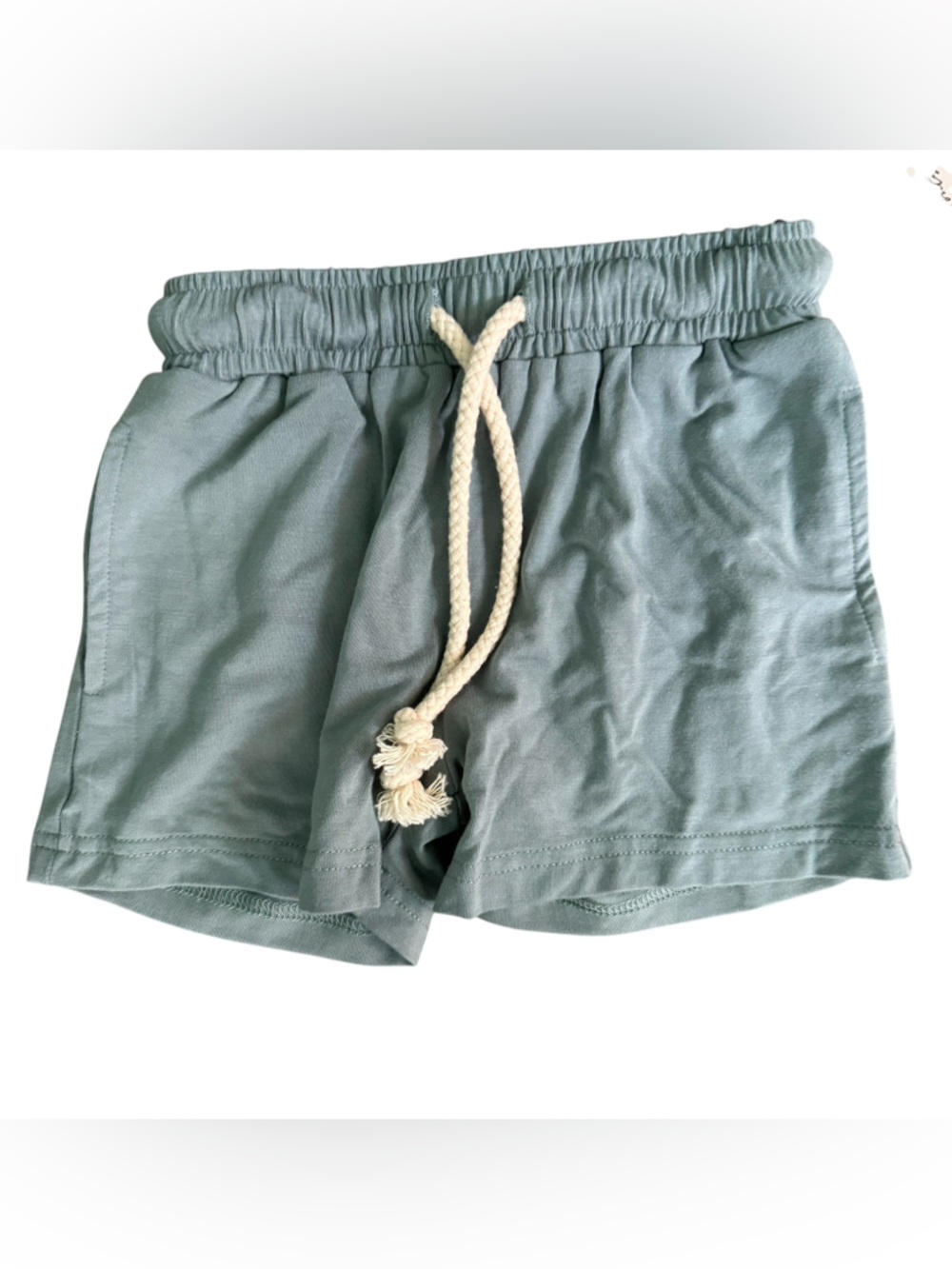 Baby Sprouts Everyday Bamboo Shorts Unisex Infant 12-18 Months Seagrass NEW NWT